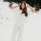 Fancy Waffle Short Sleeve - Snow White