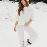 Fancy Waffle Short Sleeve - Snow White