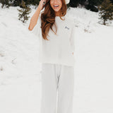 Fancy Waffle Short Sleeve - Snow White