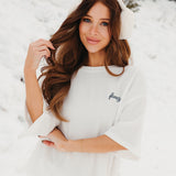 Fancy Waffle Short Sleeve - Snow White