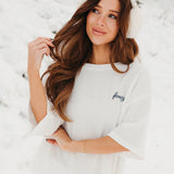 Fancy Waffle Short Sleeve - Snow White