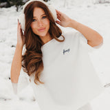 Fancy Waffle Short Sleeve - Snow White