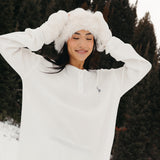 Fancy Buttoned Waffle Long Sleeve - Snow White