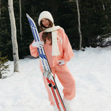 Fancy Fleece Cuffed Leg Sweatpants - Frosted Peach