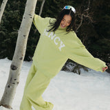 Fancy Oversized Fleece Mockneck - Alpine Lime