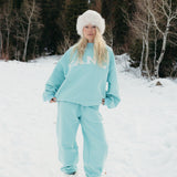 Fancy Fleece Cuffed Leg Sweatpants - Glacier Sky