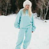 Fancy Fleece Cuffed Leg Sweatpants - Glacier Sky