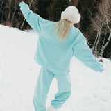 Fancy Fleece Cuffed Leg Sweatpants - Glacier Sky
