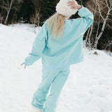 Fancy Fleece Cuffed Leg Sweatpants - Glacier Sky