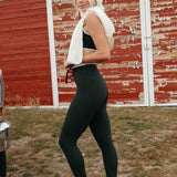 Fancy FitFlow Double Lined Leggings - Evergreen