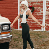 Fancy FitFlow Double Lined Leggings - Evergreen