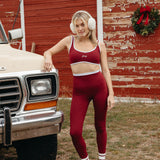 Fancy FitFlow Core Bra - Rich Burgundy