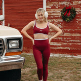 Fancy FitFlow Core Bra - Rich Burgundy