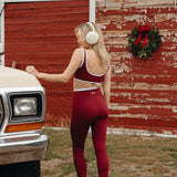 Fancy FitFlow Core Bra - Rich Burgundy