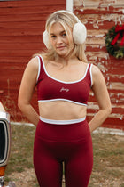 Fancy FitFlow Core Bra - Rich Burgundy