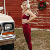 Fancy FitFlow Core Bra - Rich Burgundy