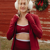 Fancy FitFlow Core Bra - Rich Burgundy