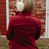 Fancy FitFlow Double Lined Leggings - Rich Burgundy