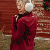 Fancy FitFlow Double Lined Leggings - Rich Burgundy