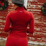 Fancy Fit Flow Front Zip Jacket -  Jolly Berry