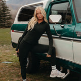 Fancy Fit Flow Front Zip Jacket -  Evergreen