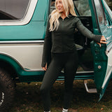 Fancy Fit Flow Front Zip Jacket -  Evergreen