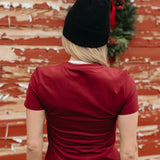 Fancy FitFlow Sculpt Tee - Rich Burgundy