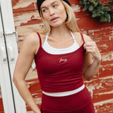 Fancy FitFlow Verta Tank - Rich Burgundy