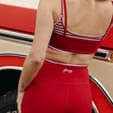 Fancy FitFlow Double Layered Striped Athletic Bra -  Jolly Berry