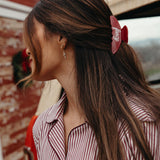 Fancy Claw Clip - Rich Burgundy