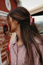 Fancy Claw Clip - Rich Burgundy