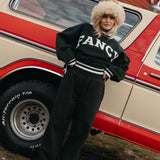 (PREORDER) Fancy Oversized Fleece Varsity Mockneck - Evergreen