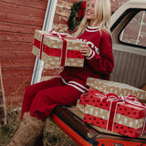 Fancy Oversized Fleece Varsity Mockneck - Jolly Berry