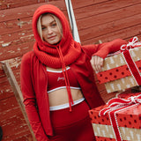 Fancy Fit Flow Front Zip Jacket -  Jolly Berry