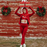 Fancy Fit Flow Front Zip Jacket -  Jolly Berry