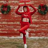 Fancy Fit Flow Front Zip Jacket -  Jolly Berry