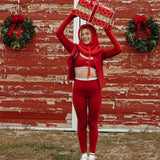 Fancy Fit Flow Front Zip Jacket -  Jolly Berry