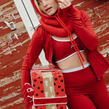 Fancy Fit Flow Front Zip Jacket -  Jolly Berry