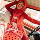 Fancy Fit Flow Front Zip Jacket -  Jolly Berry