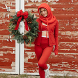 Fancy Fit Flow Front Zip Jacket -  Jolly Berry