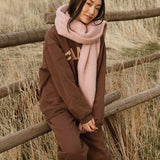 Fancy Oversized Fleece Mockneck - Desert Sand Brown