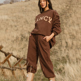 Fancy Oversized Fleece Mockneck - Desert Sand Brown