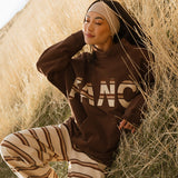 Fancy Striped Button Pants- Desert Sand Brown