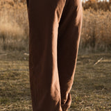 Fancy Fleece Cuffed Leg Sweatpants - Desert Sand Brown